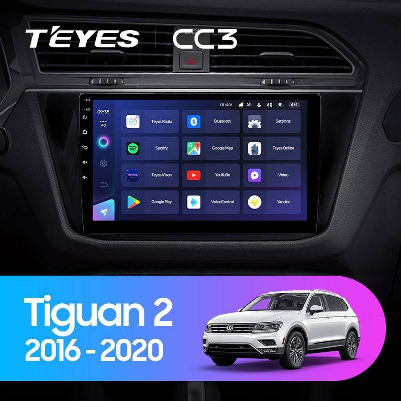Штатная магнитола Teyes CC3L 464 Volkswagen Tiguan 2 2016-2018 Тип-B 2860000₽