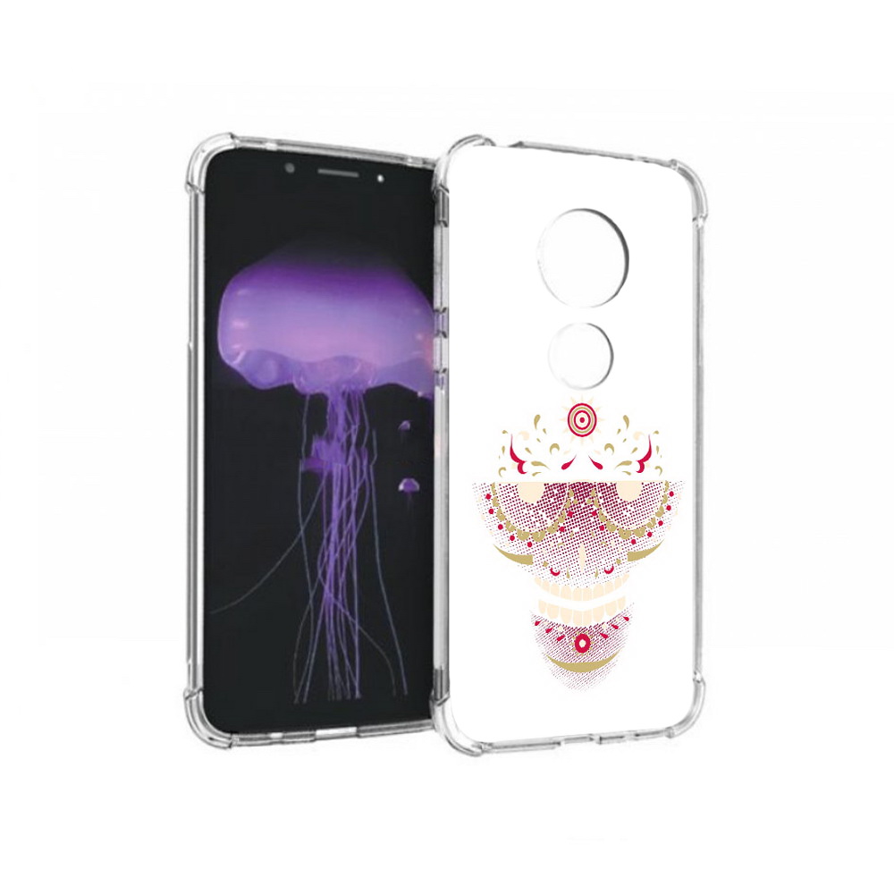 Чехол MyPads Tocco для Motorola Moto G7 карнавальный скелет абстракция (PT123662.354.386)