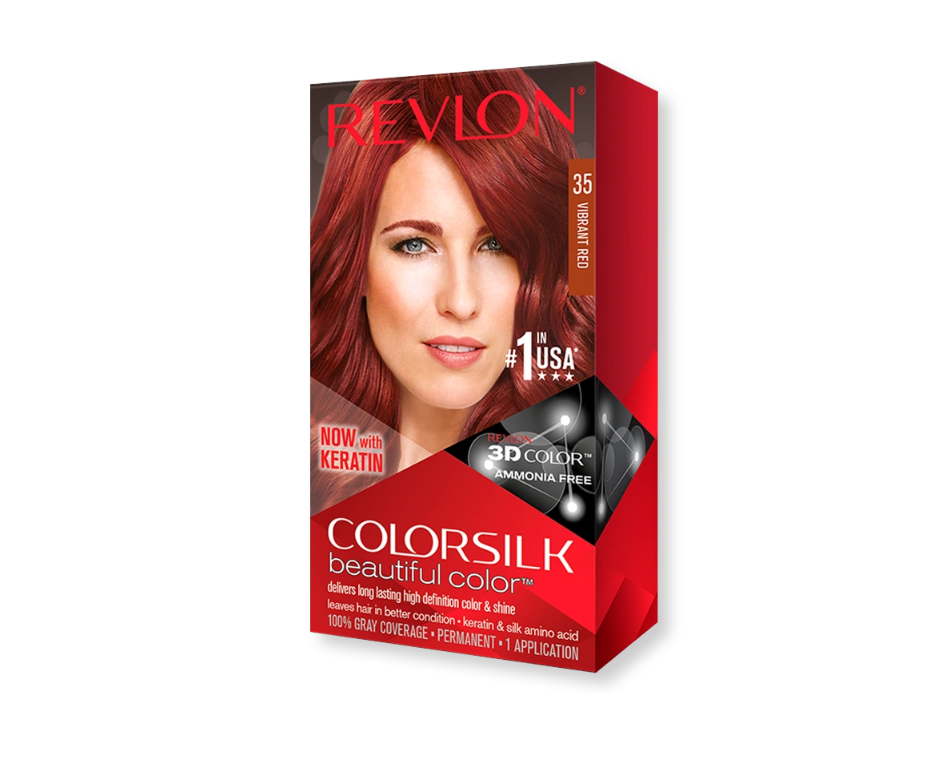 

Краска для волос REVLON colorsilk #35 vibrant red (Ярко-красный) 130 мл