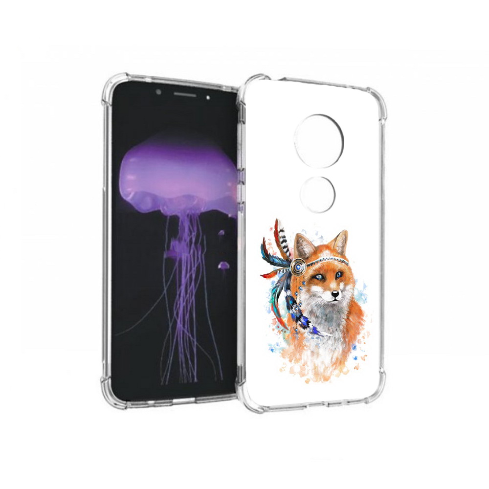 

Чехол MyPads Tocco для Motorola Moto G7 инду лиса (PT123662.354.377), Прозрачный, Tocco