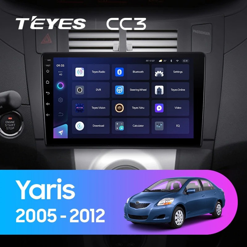 Штатная магнитола Teyes CC3L 464 Toyota Yaris XP90 2005-2012 2930000₽