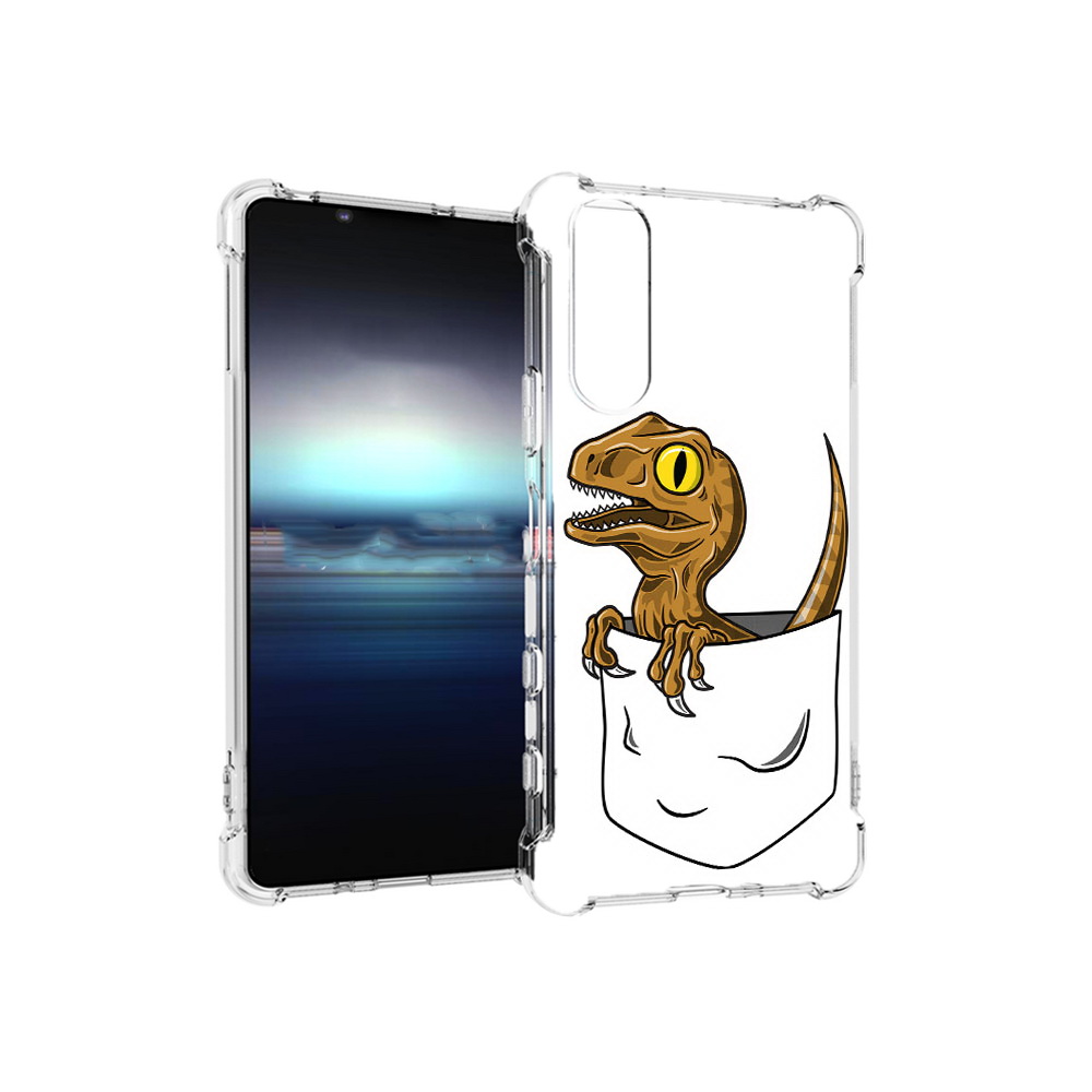 

Чехол MyPads Tocco для Sony Xperia 5 динозавр в кармане (PT154834.228.327), Прозрачный, Tocco