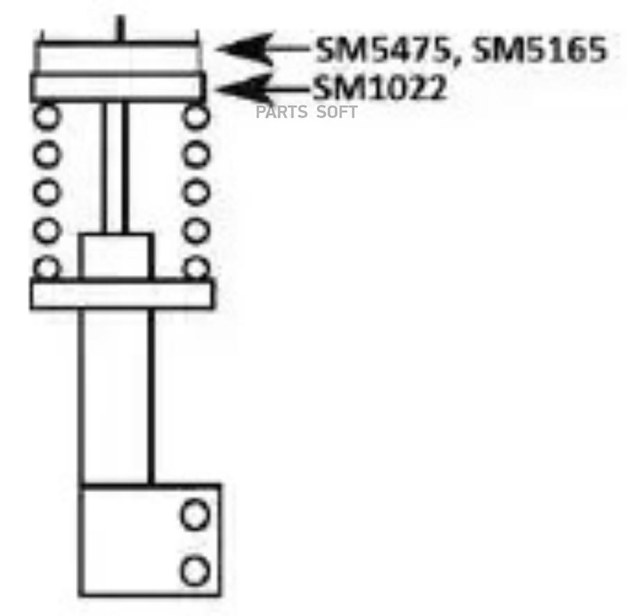 

SM5475_опора амортизатора переднего! Volvo S80/S60/V70/XC70/XC90 all 98>