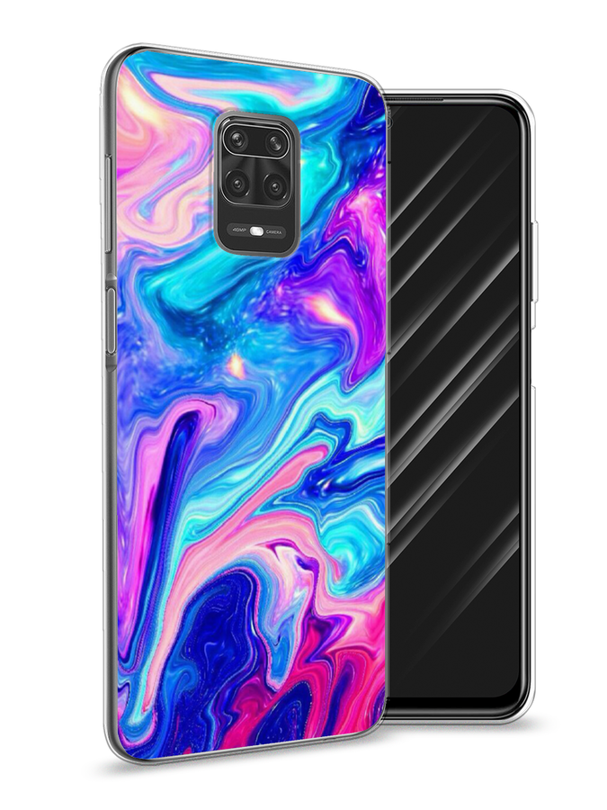 

Чехол Awog на Xiaomi Redmi Note 9S/Note 9 Pro "Потеки краски", Разноцветный, 37950-10