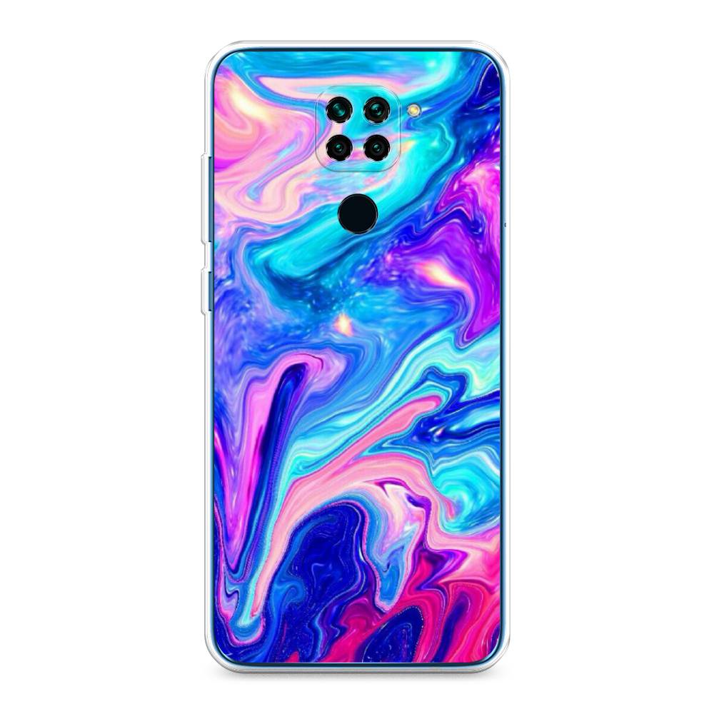 фото Силиконовый чехол "потеки краски" на xiaomi redmi note 9 awog