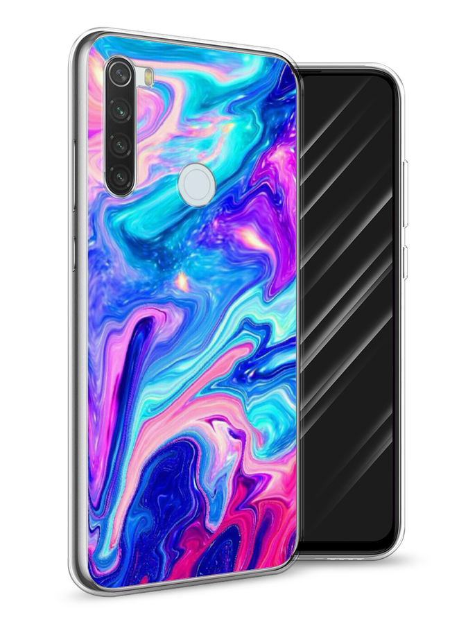 

Чехол Awog на Xiaomi Redmi Note 8T "Потеки краски", Разноцветный, 37450-10