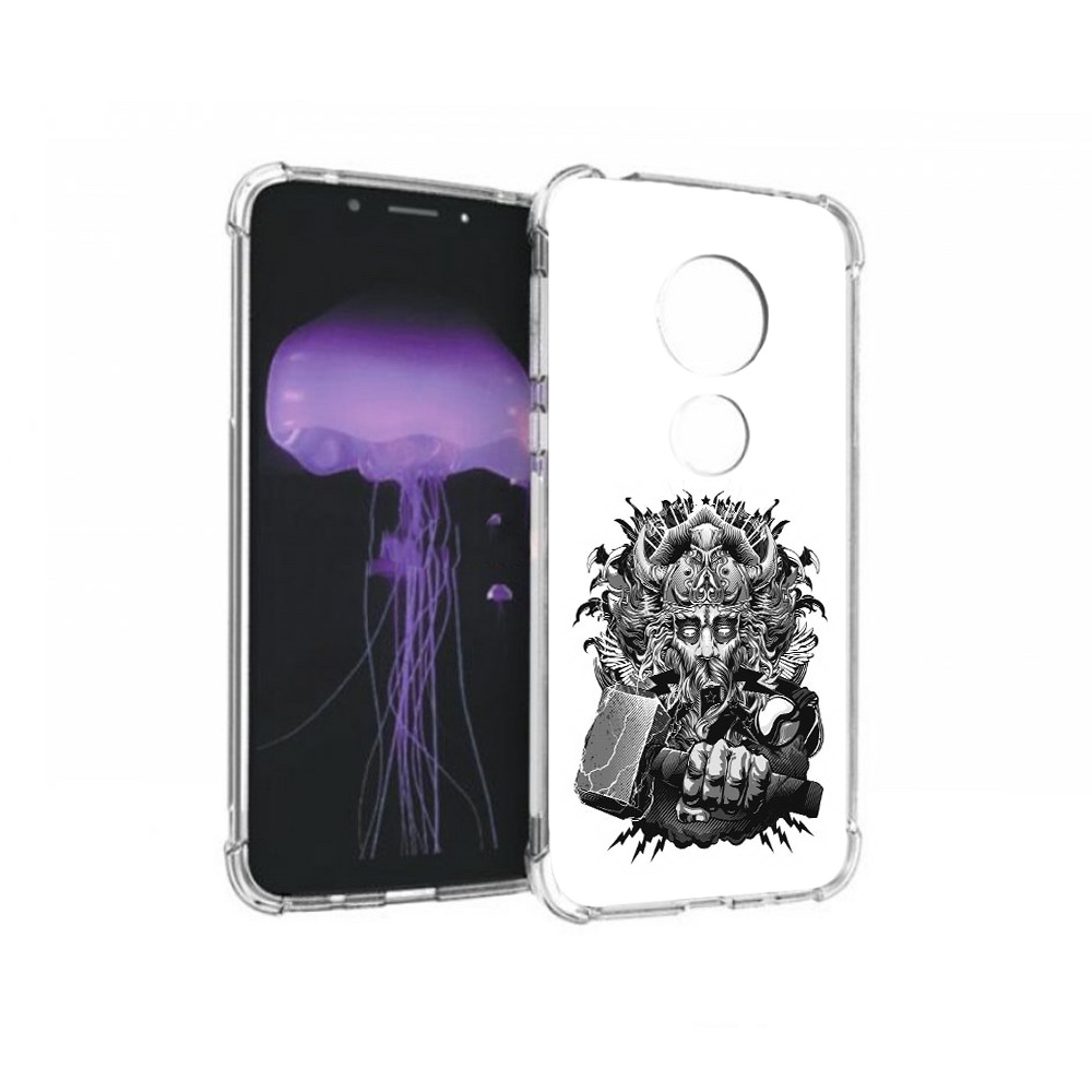 

Чехол MyPads Tocco для Motorola Moto G7 злой тор (PT123662.354.363), Прозрачный, Tocco