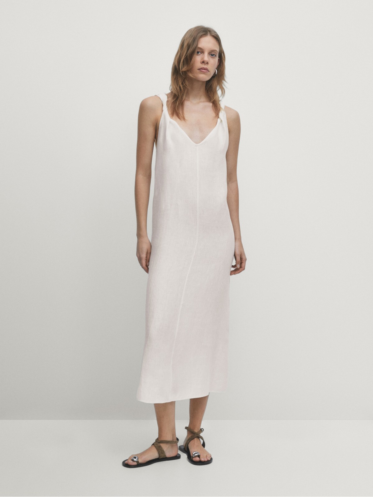 

Платье женское Massimo Dutti 6609/609-I2024 белое XS, Белый, 6609/609-I2024
