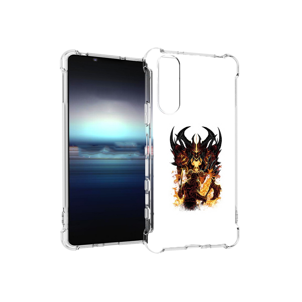 

Чехол MyPads Tocco для Sony Xperia 5 демон shadow fiend (PT154834.228.318), Прозрачный, Tocco