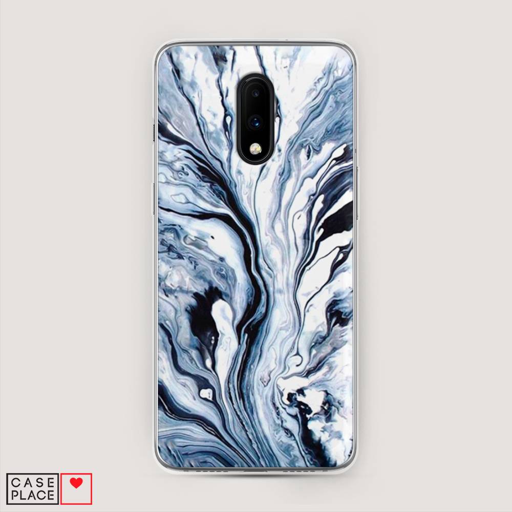 

Чехол Awog на OnePlus 7 / ВанПлас 7 "Голубой минерал мрамор", 150750-3