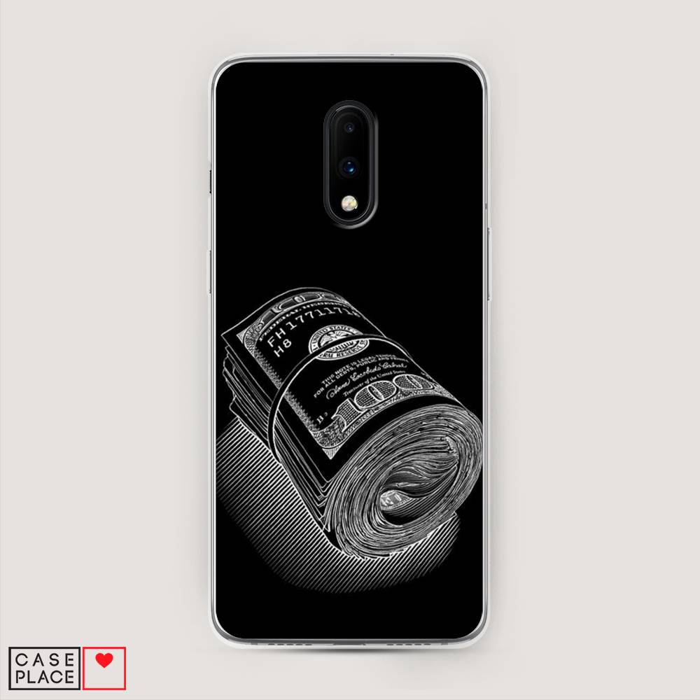 

Чехол Awog на OnePlus 7 / ВанПлас 7 "Кубышка денег", Черный;серебристый, 150750-5