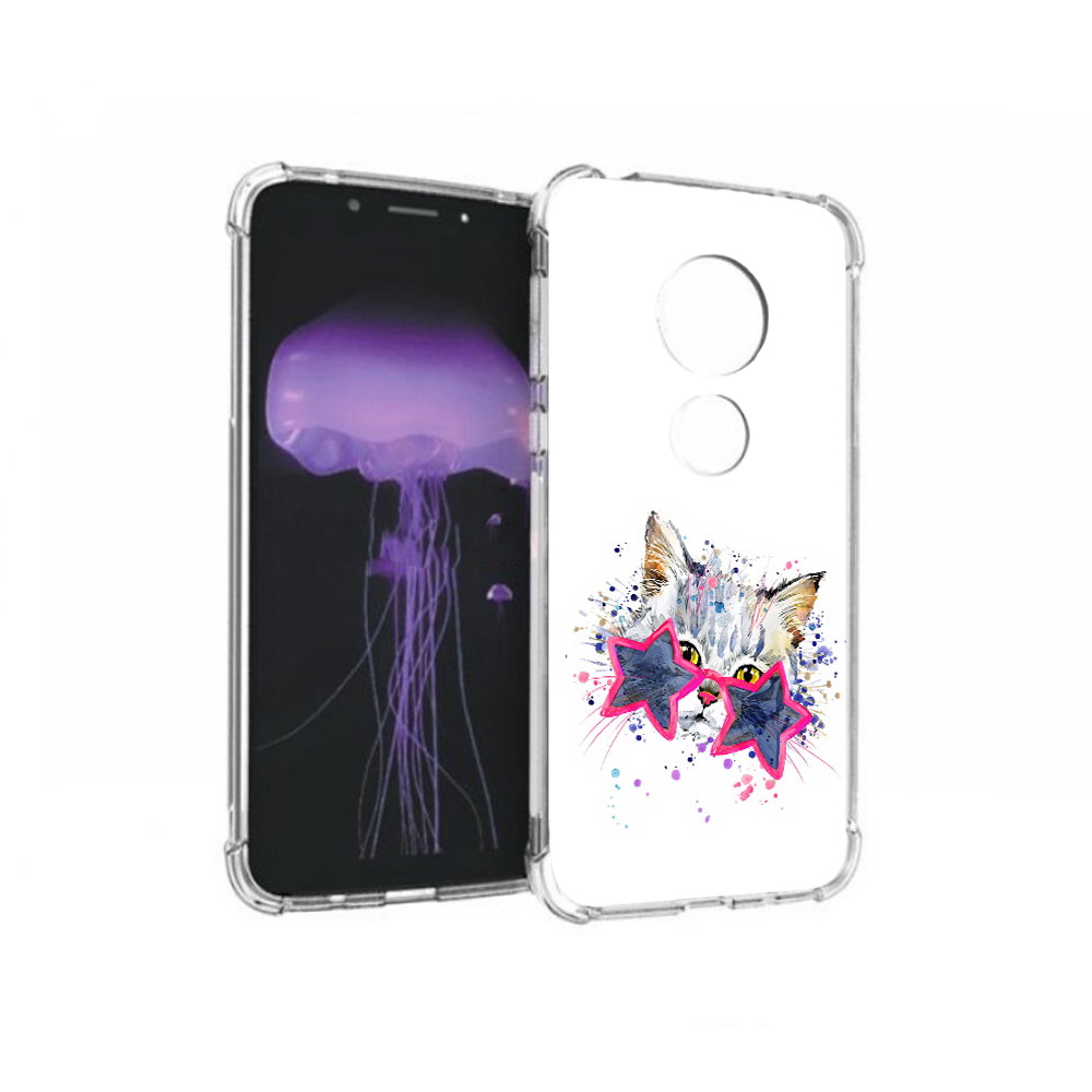 

Чехол MyPads Tocco для Motorola Moto G7 звездные очки (PT123662.354.353), Прозрачный, Tocco