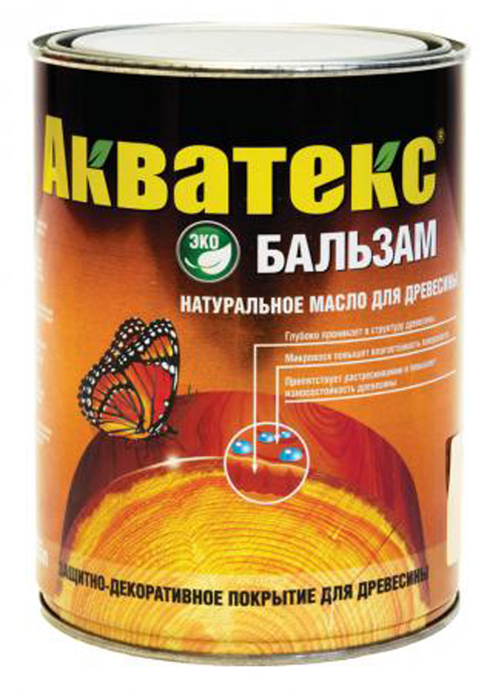 Масло для дерева Акватекс Бальзам, матовое, 2 л, натуральное, иней средство для удаления плесени и других биопоражений dec