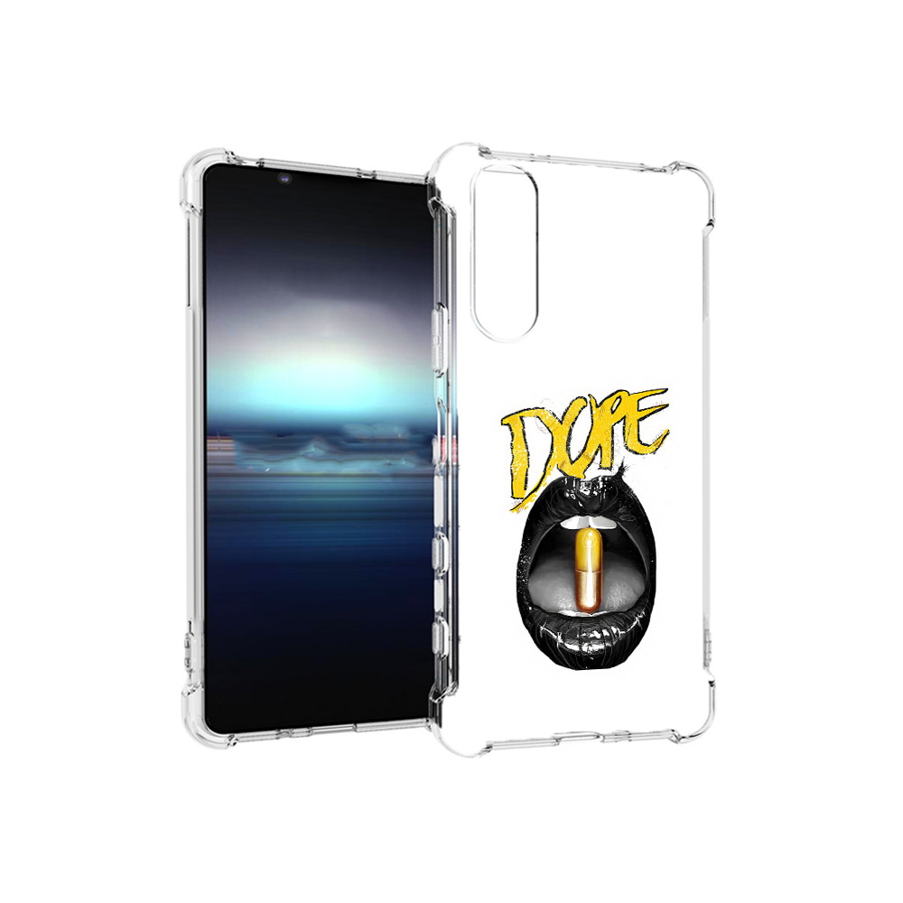 

Чехол MyPads Tocco для Sony Xperia 5 губы (PT154834.228.303), Прозрачный, Tocco