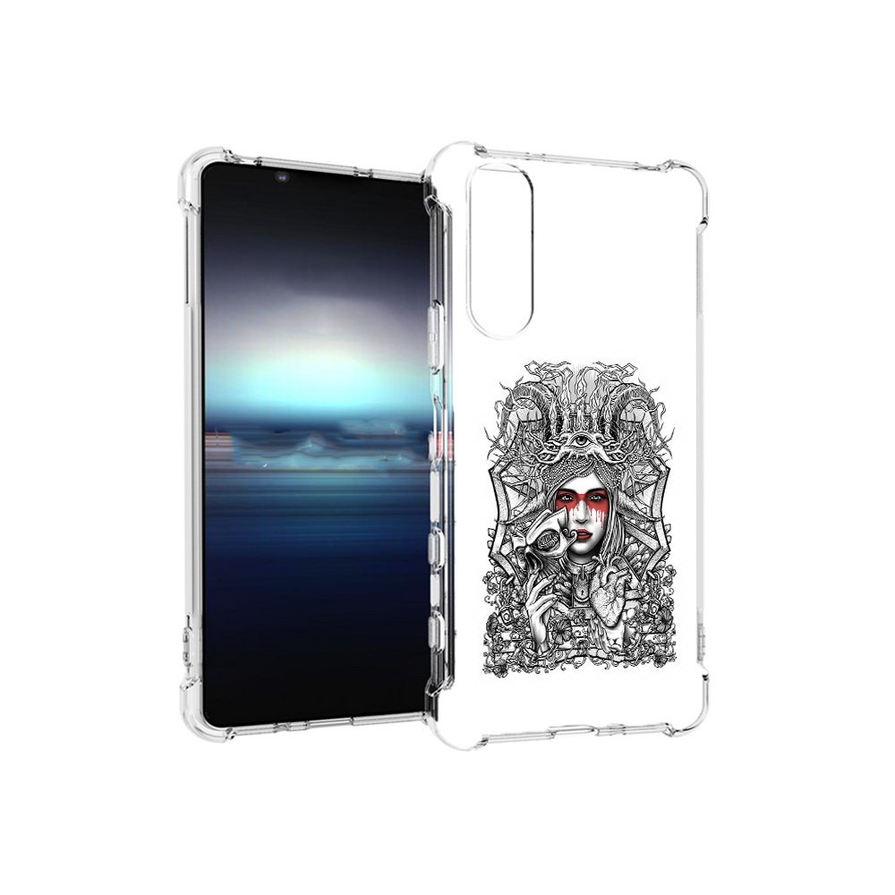 

Чехол MyPads Tocco для Sony Xperia 5 грусная девушка (PT154834.228.302), Прозрачный, Tocco