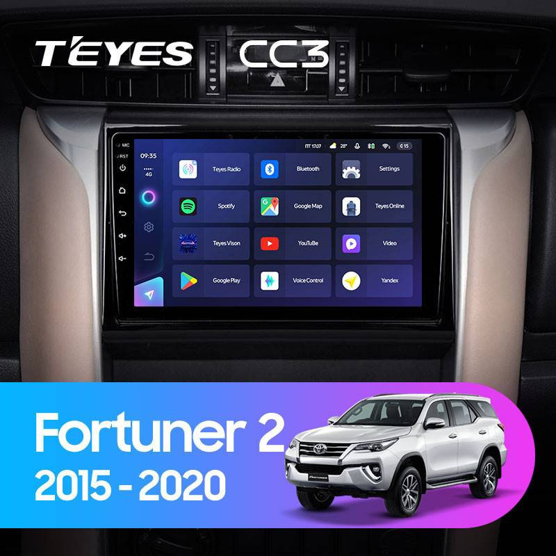 Штатная магнитола Teyes CC3L 464 Toyota Fortuner 2 2015-2018 2900000₽
