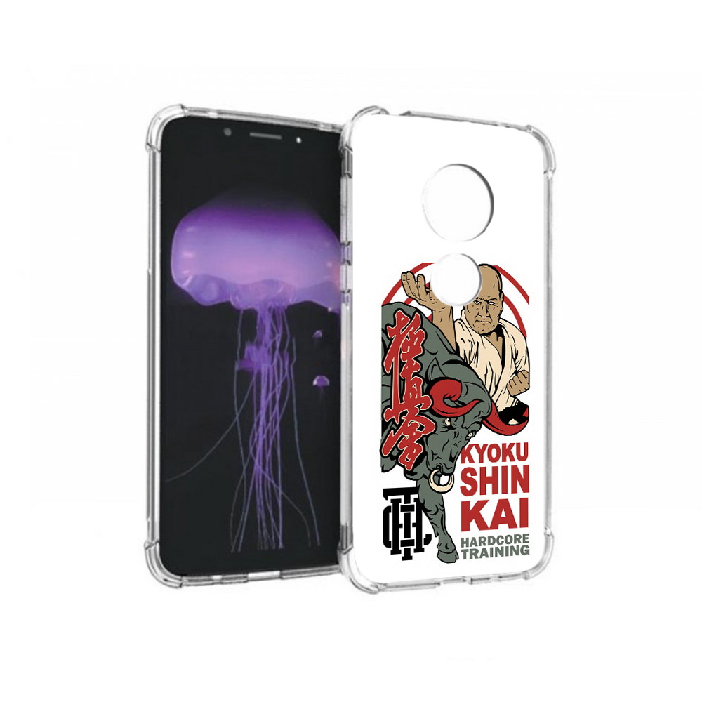 

Чехол MyPads Tocco для Motorola Moto G7 единоборства рисунок (PT123662.354.343), Прозрачный, Tocco