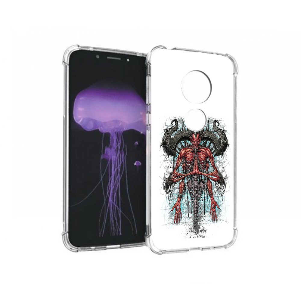 

Чехол MyPads Tocco для Motorola Moto G7 дьявол (PT123662.354.340), Прозрачный, Tocco