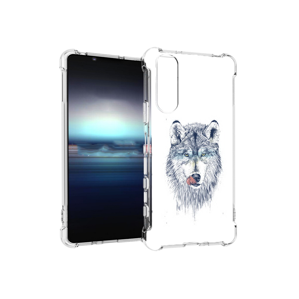 

Чехол MyPads Tocco для Sony Xperia 5 голодгый волк (PT154834.228.292), Прозрачный, Tocco