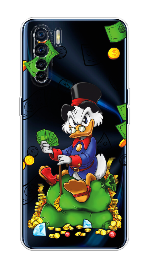 

Чехол на Oppo A91/Reno 3 "Scrooge Richness", Черный;синий;зеленый, 254250-1