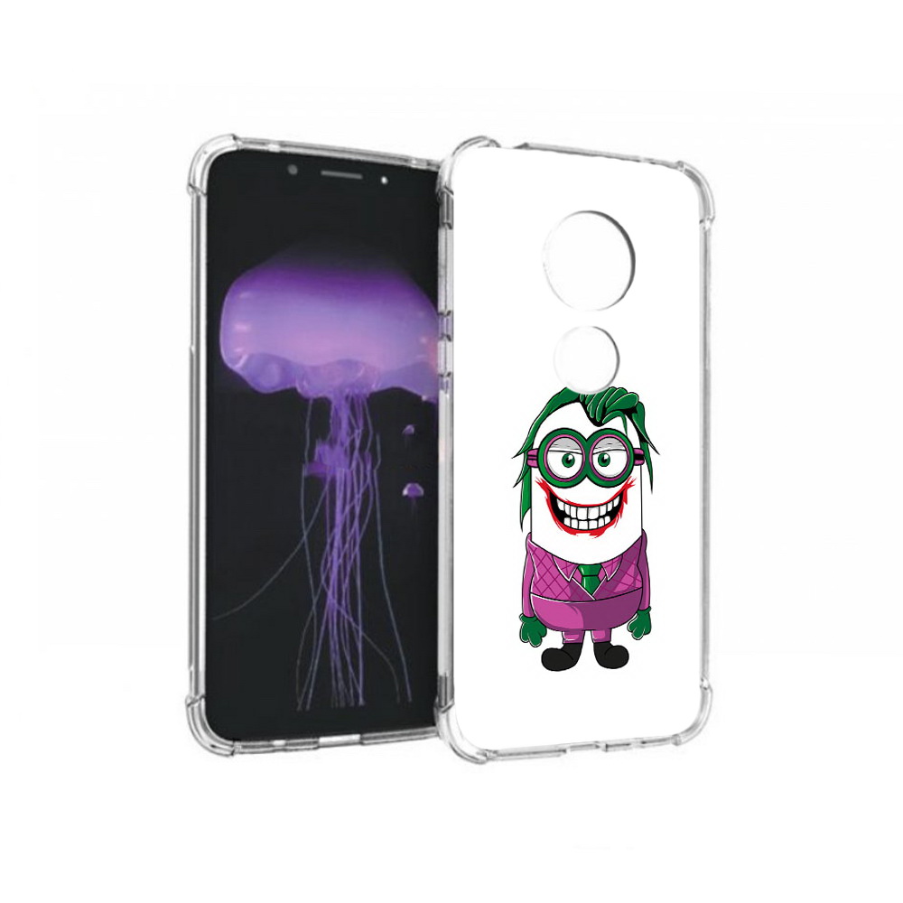 

Чехол MyPads Tocco для Motorola Moto G7 джокер миньон (PT123662.354.322), Прозрачный, Tocco