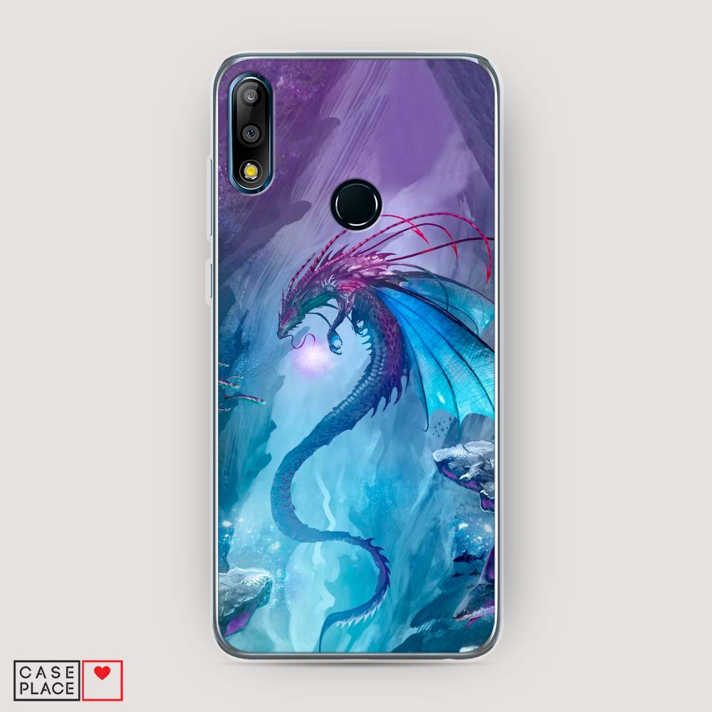 фото Чехол awog "водный дракон" для asus zenfone max pro (m2) zb631kl