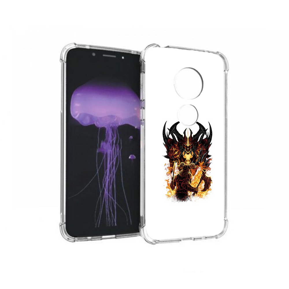 

Чехол MyPads Tocco для Motorola Moto G7 демон shadow fiend (PT123662.354.318), Прозрачный, Tocco