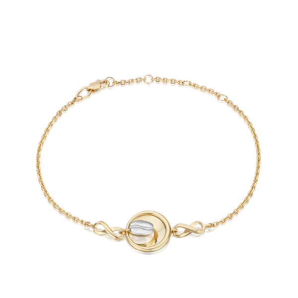 

Браслет из комбинированного золота р. 21 PLATINA jewelry 05-0718-00-000-1121, 05-0718-00-000-1121