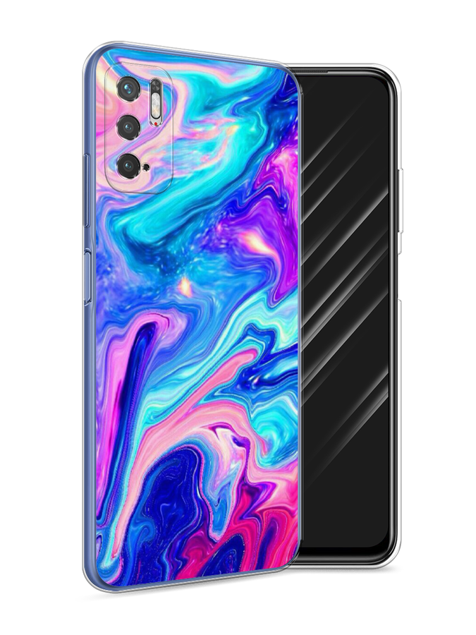 

Чехол Awog на Xiaomi Redmi Note 10T/Note 10 5G/M3 Pro "Потеки краски", Разноцветный, 310750-10