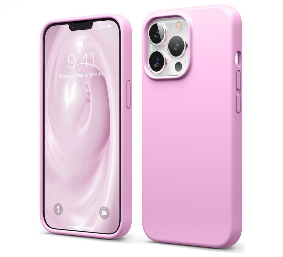 фото Чехол elago soft silicone (liquid) для iphone 13 pro ярко-розовый (es13sc61pro-hpk)