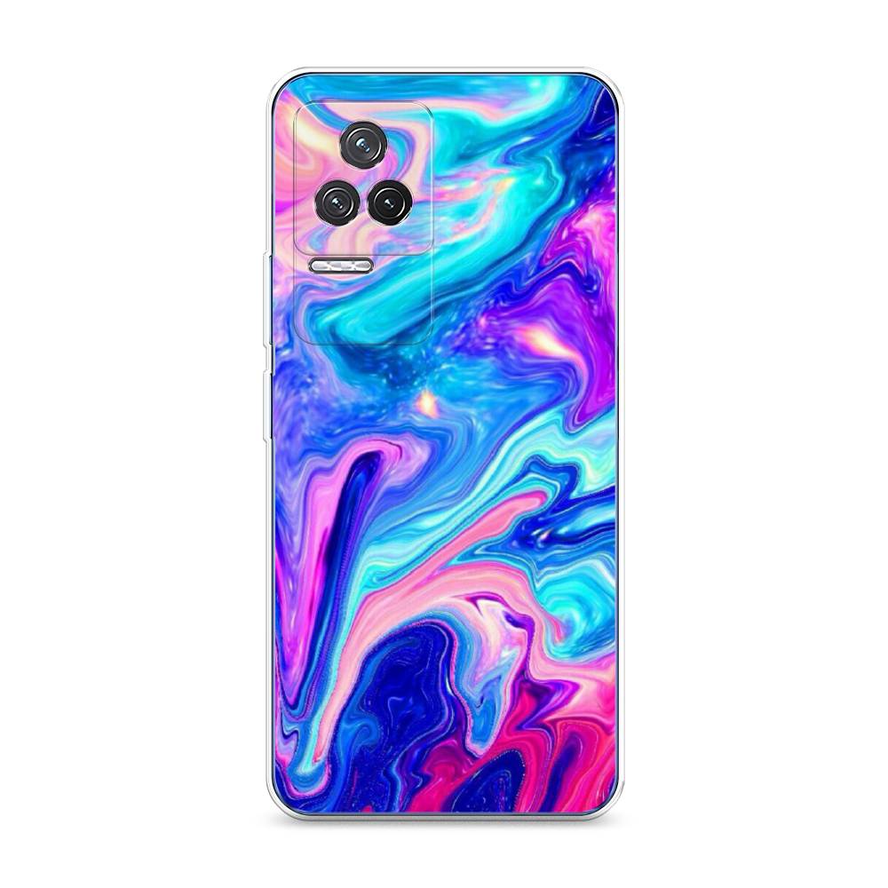 фото Силиконовый чехол "потеки краски" на xiaomi redmi k50 awog