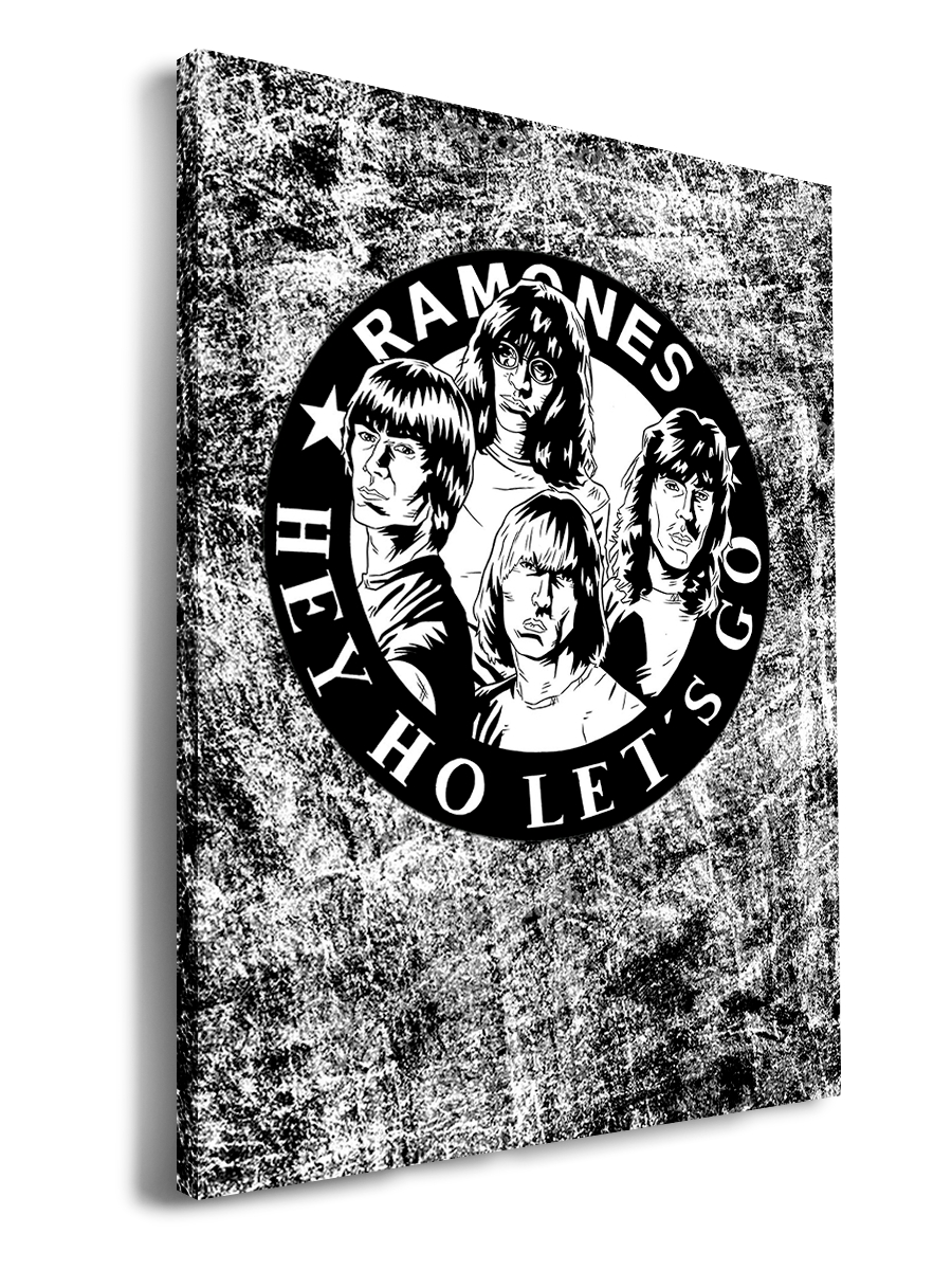 

Картина DRABS 60x40 см на холсте Ramones черно-белая