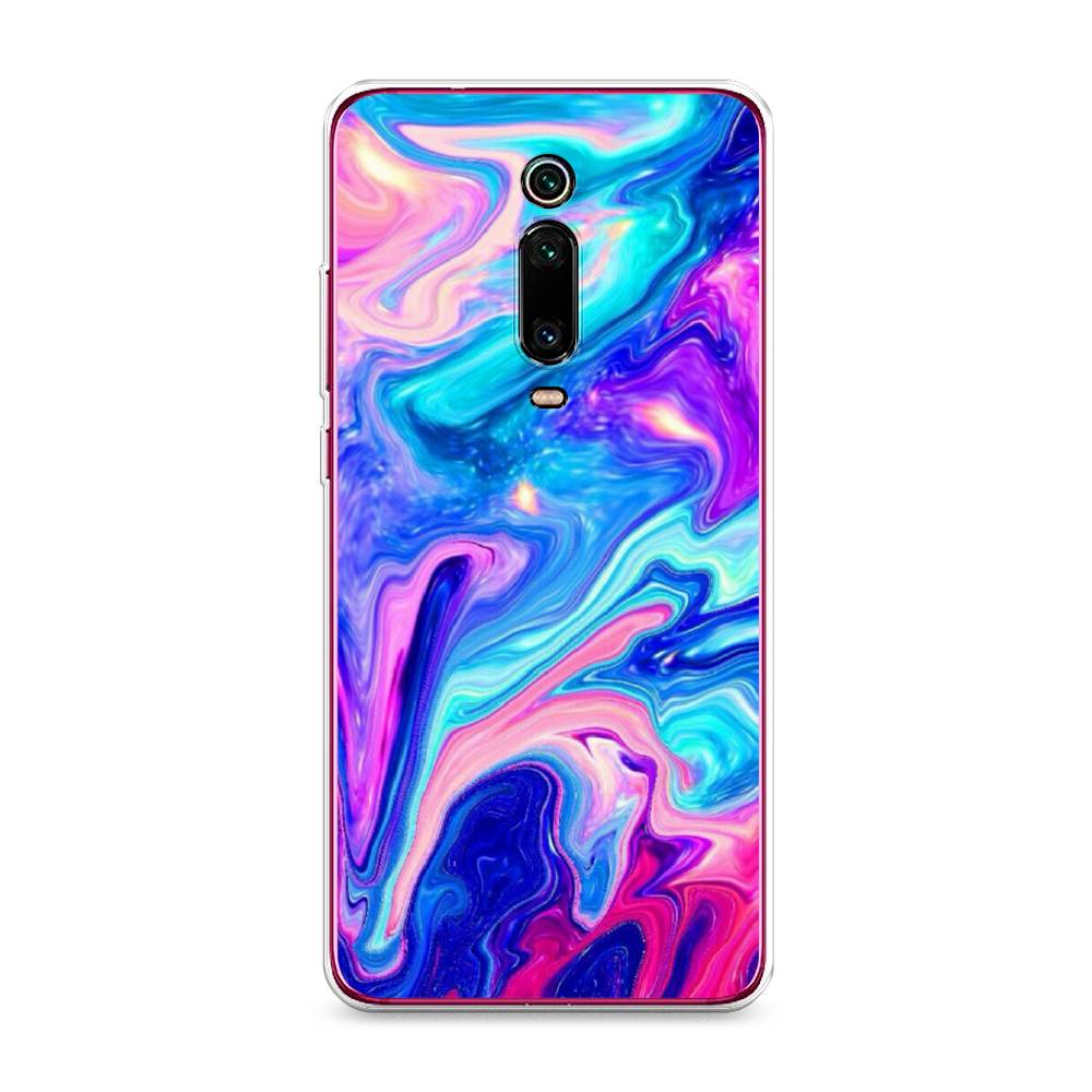 фото Силиконовый чехол "потеки краски" на xiaomi redmi k20 pro awog