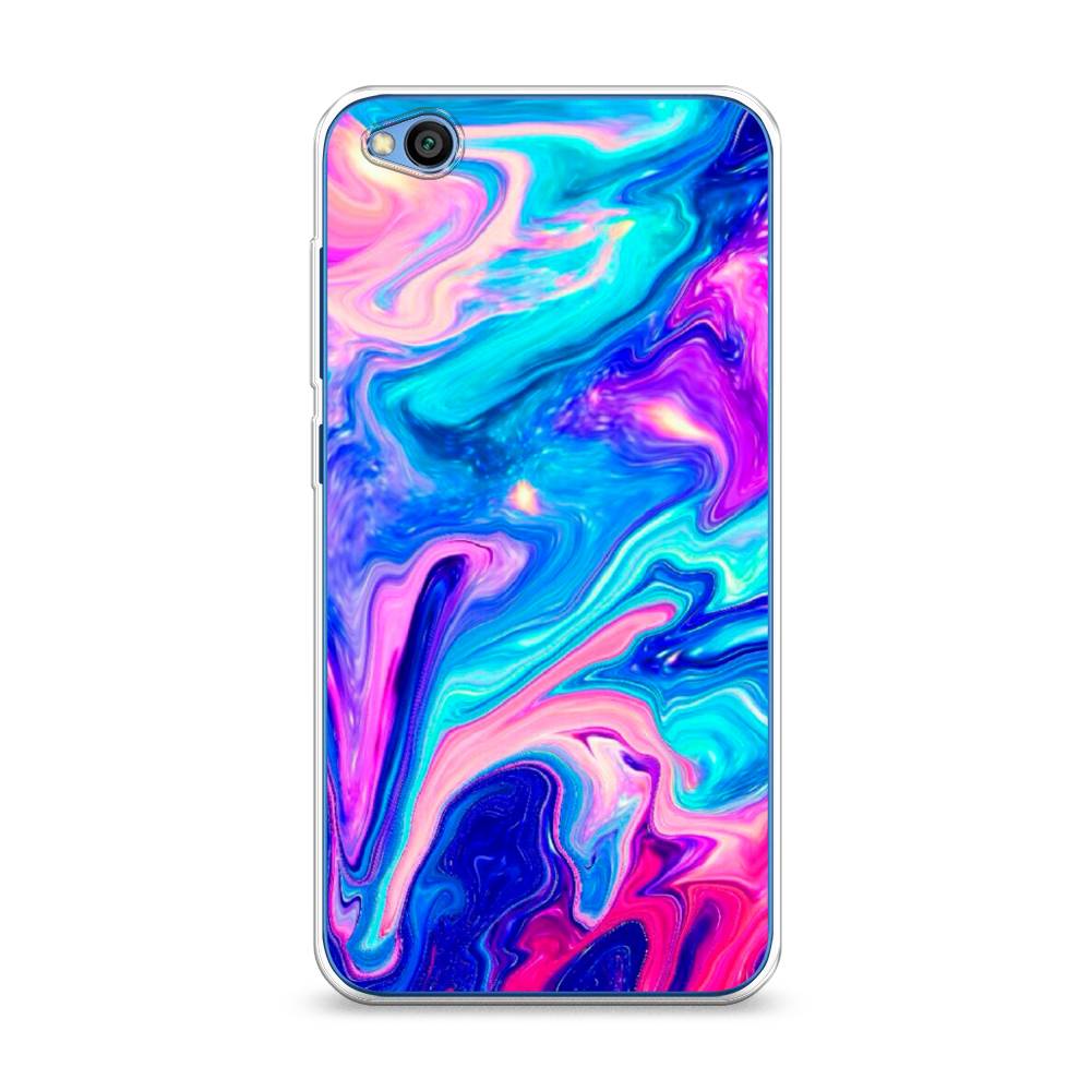 

Чехол Awog на Xiaomi Redmi Go "Потеки краски", Разноцветный, 35150-10