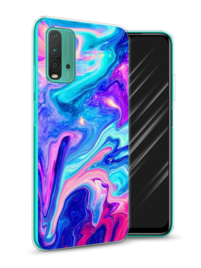 

Чехол Awog на Xiaomi Redmi 9T "Потеки краски", Разноцветный, 39850-10