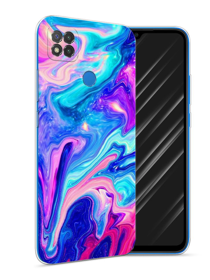 

Чехол Awog на Xiaomi Redmi 9C "Потеки краски", Разноцветный, 39050-10