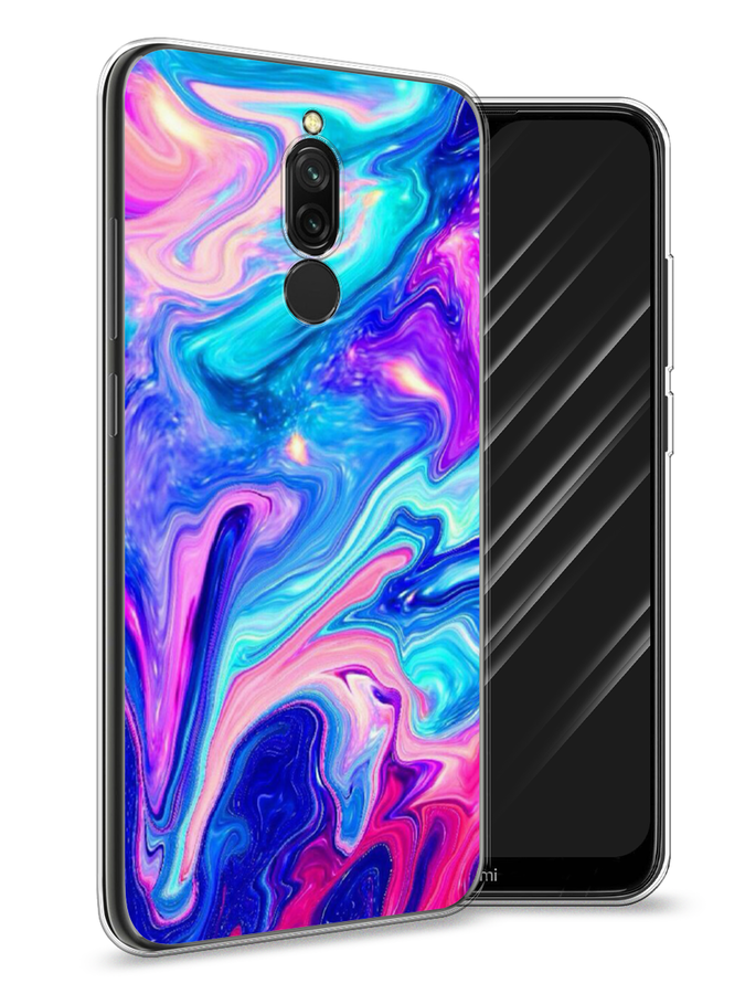 

Чехол Awog на Xiaomi Redmi 8 "Потеки краски", Разноцветный, 37150-10