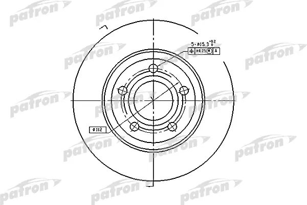 

Диск тормозной передн AUDI: A4 95-00, A4 Avant 95-01 PATRON PBD2730