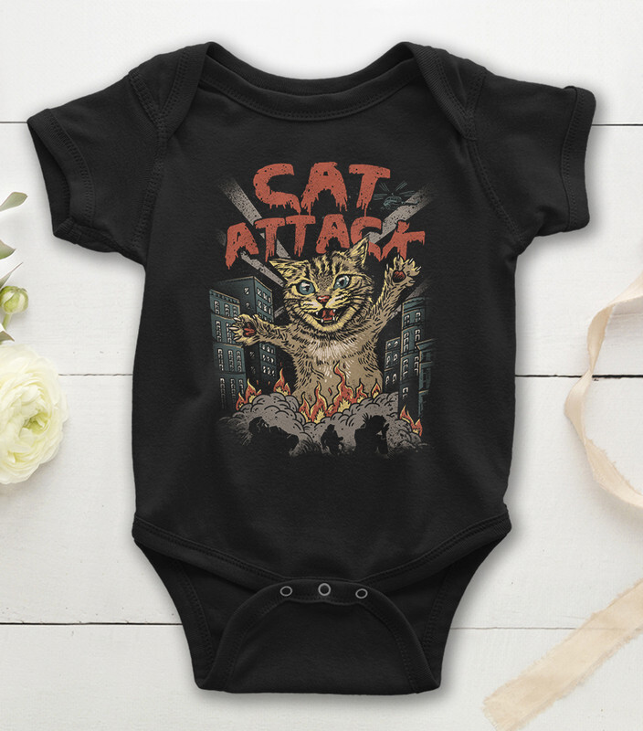 

Боди детское WILD CHILD Кошачья Атака, цв.черный р.80, Кошачья Атака