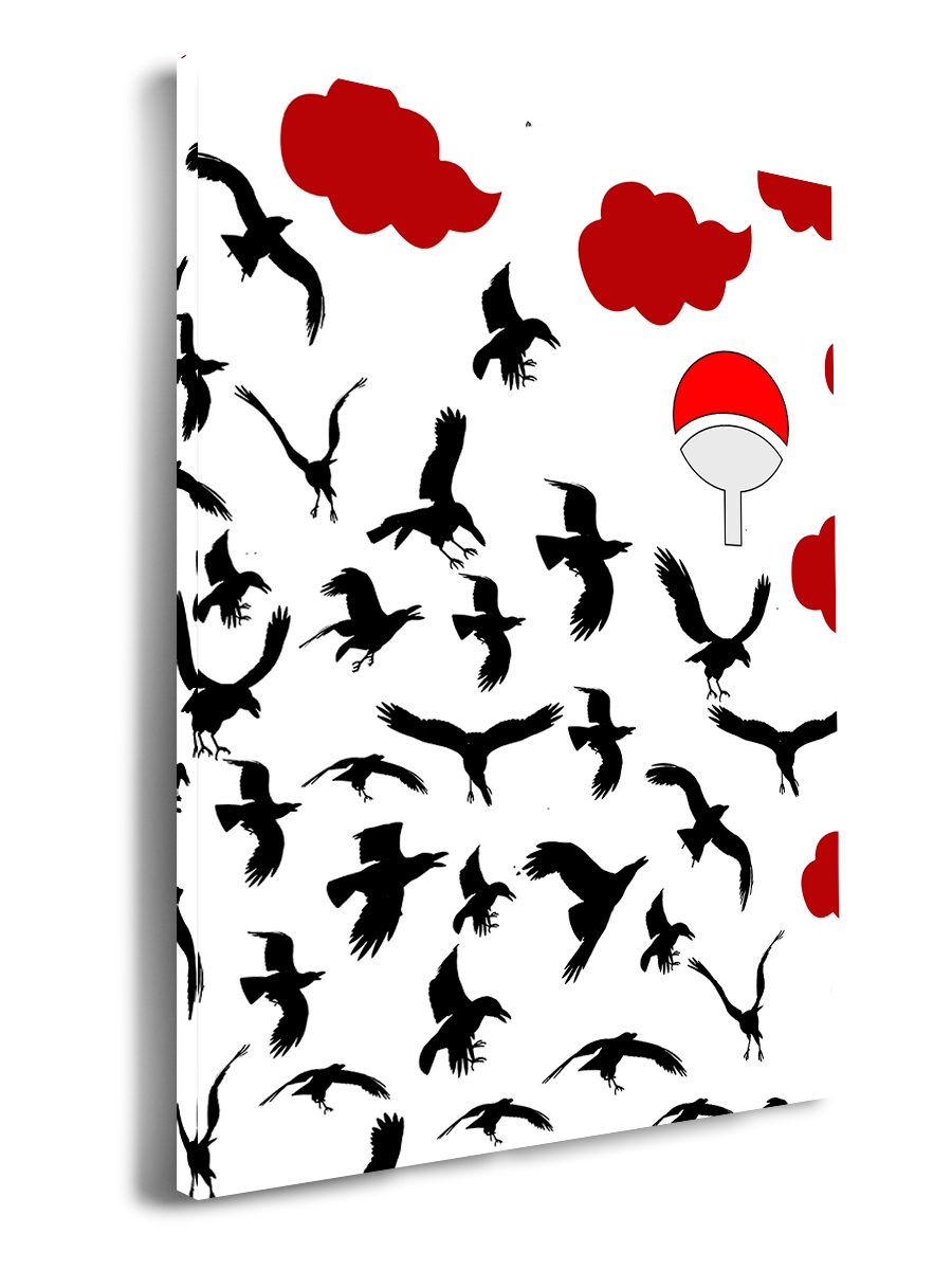

Картина DRABS 60x40 см на холсте Аниме облока и птицы