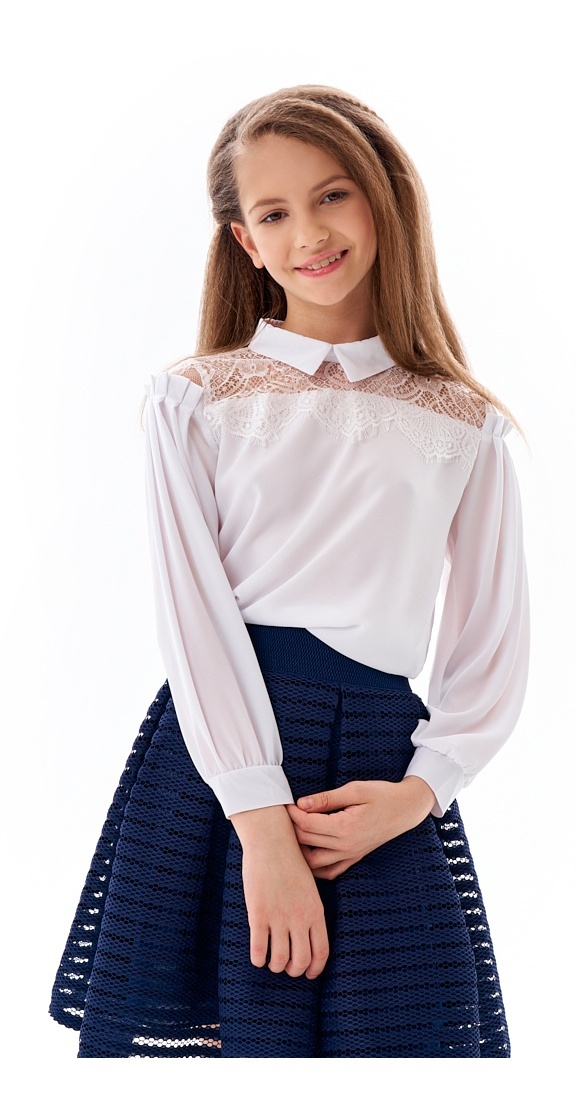 

Блузка детская Daniele Patrici AW24C015, белый, 11-12, 230659