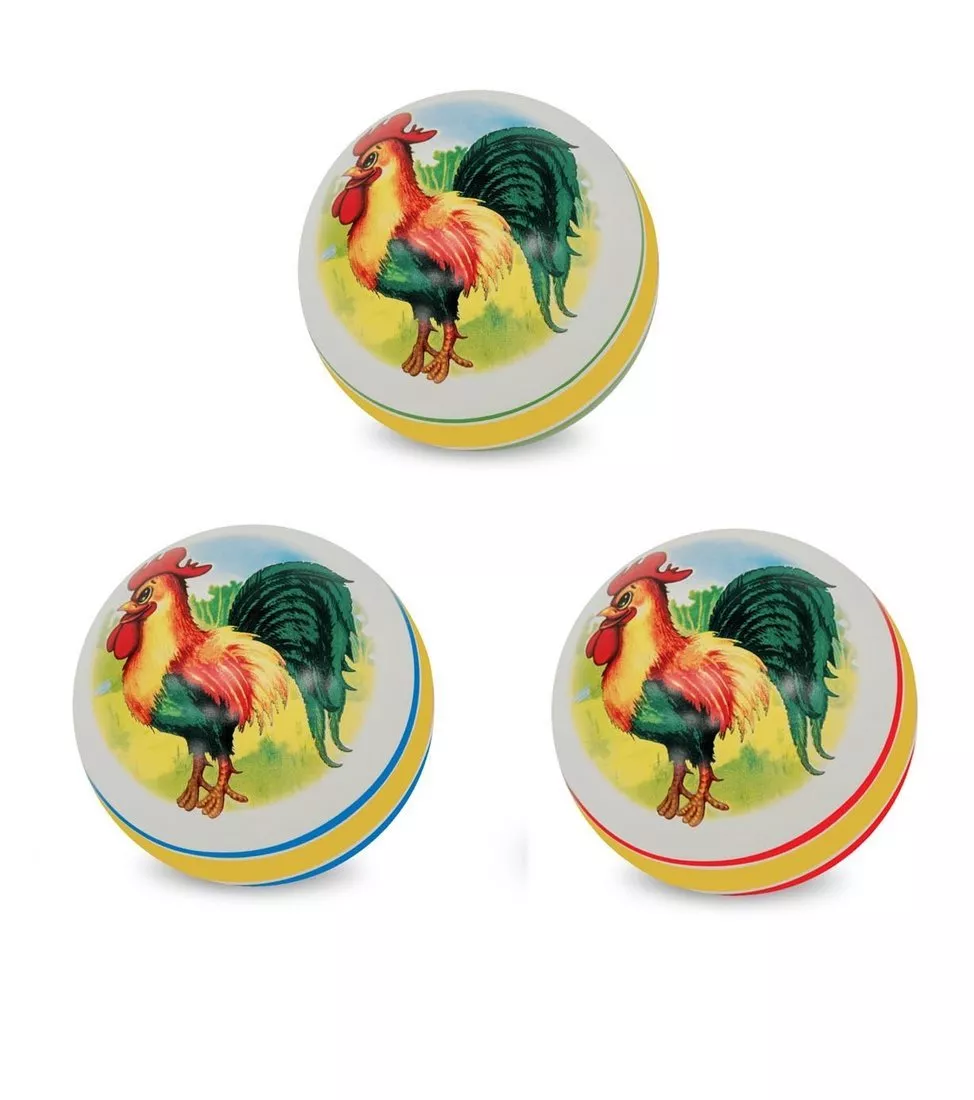 Мяч детский Петушок в ассорт., 20 см арт. 41135