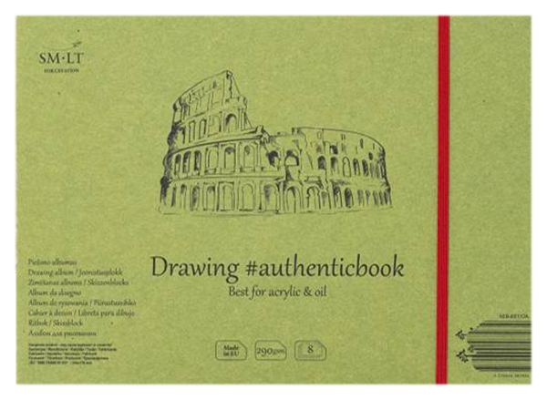 

Альбом SMLT Acrylic #authenticbook с резинкой для акрила 24,5x18,6 см 8 л 290 г