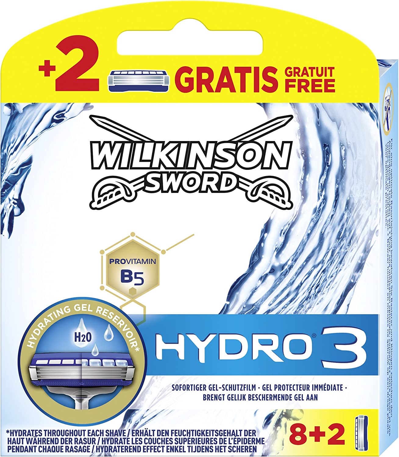 Сменные кассеты для бритв Wilkinson Sword Hydro 3 Hydro, 10 шт. станок бритвенный hydro5 с 4 кассетами wilkinson sword hydro 5 sensitive