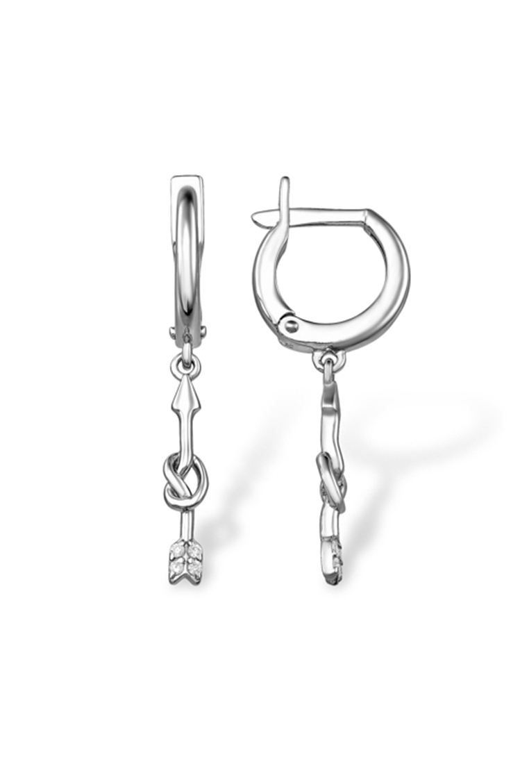 

Серьги подвески из серебра с фианитом Kari Jewelry 1210019226-501, 1210019226-501