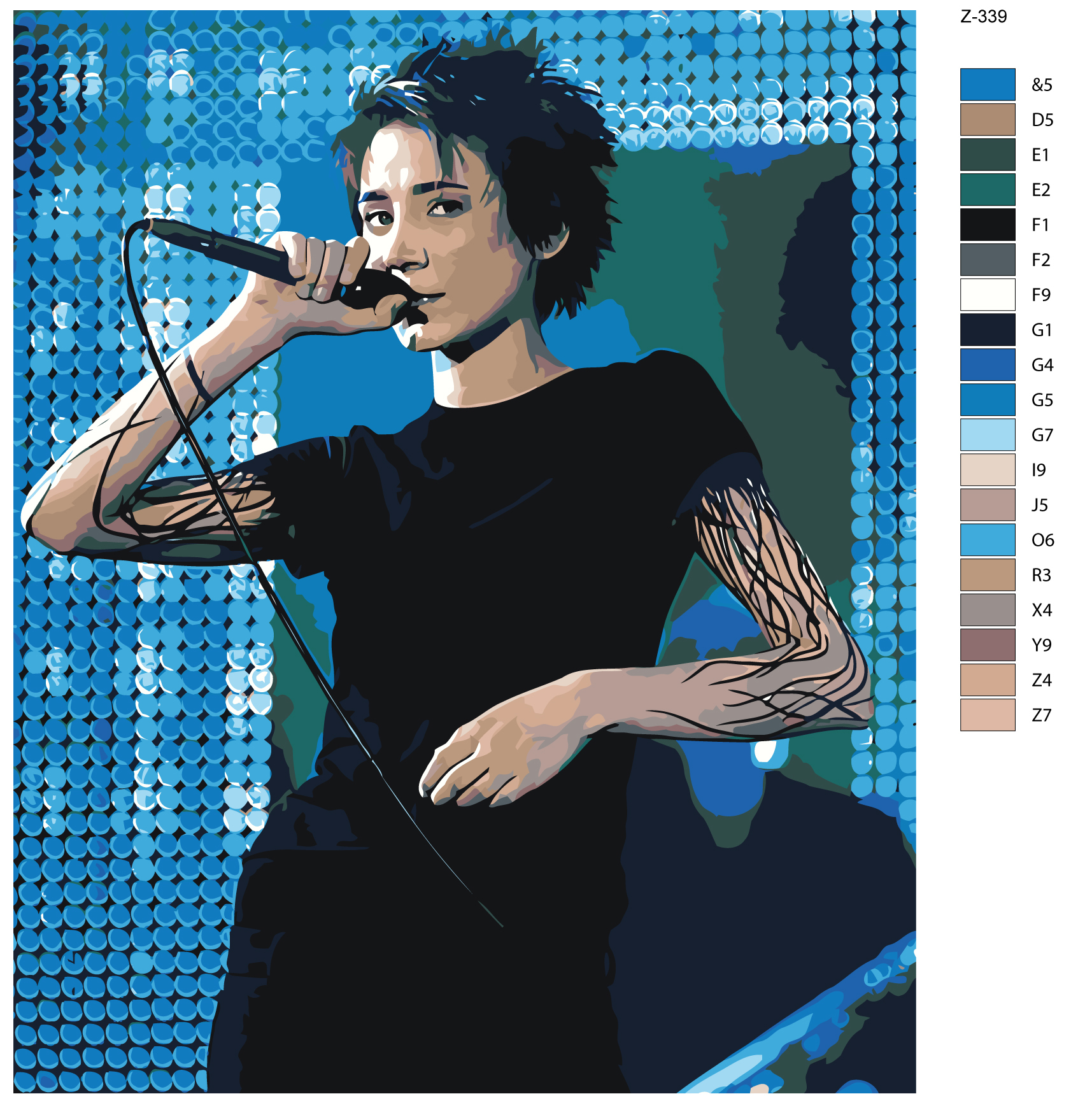 

Картина по номерам BRUSHES-PAINTS Z339, Земфира