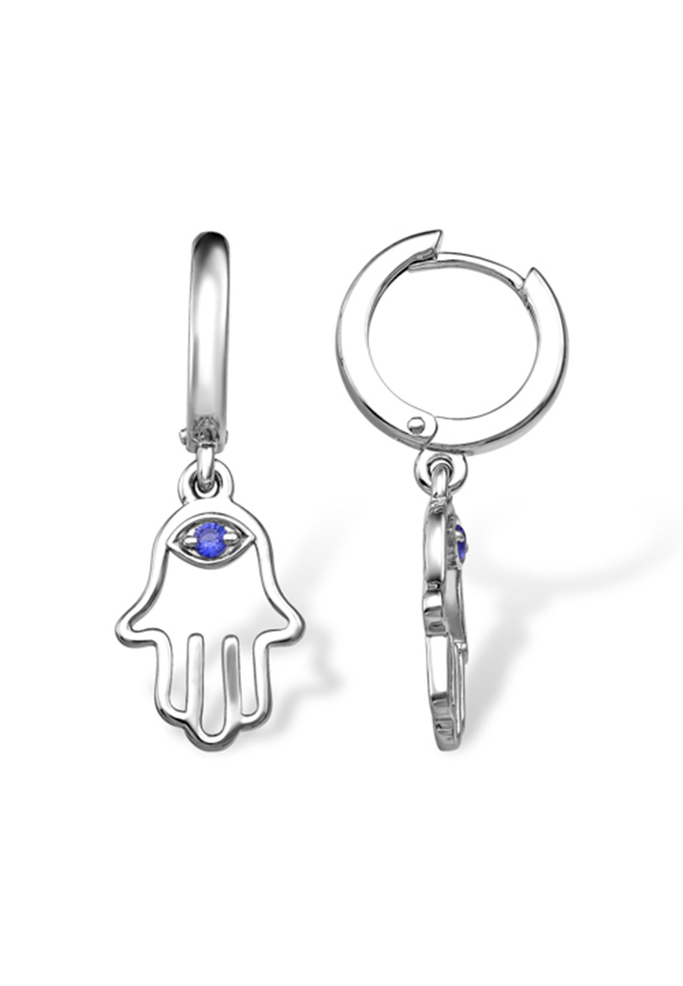 

Серьги подвески из серебра с фианитом Kari Jewelry 1210019176-504, 1210019176-504