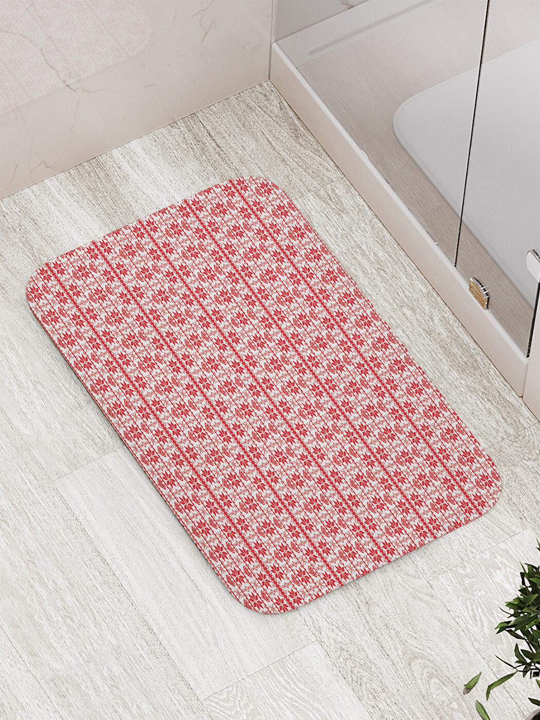 

Коврик противоскользящий JoyArty "Норвежские орнаменты" для ванной,сауны, бассейна,77х52см, Норвежские орнаменты