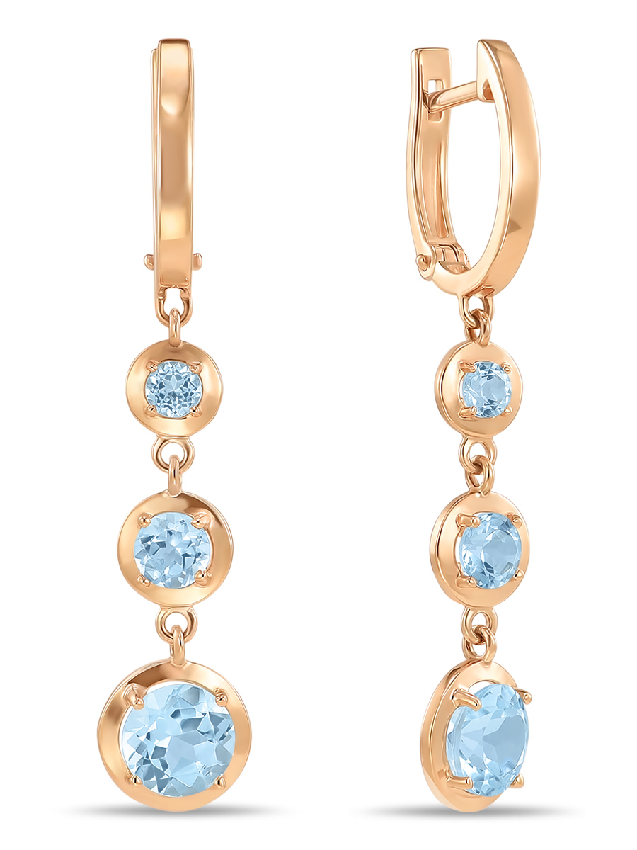 

Серьги из золота MIUZ Diamonds (Московский ювелирный завод) E2020-00291411-BT, топаз, E2020-00291411-BT