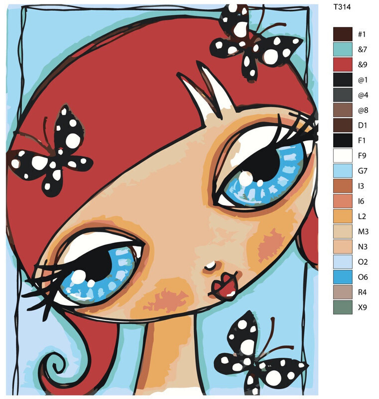 

Картина по номерам BRUSHES-PAINTS Т314, Кукла Аня